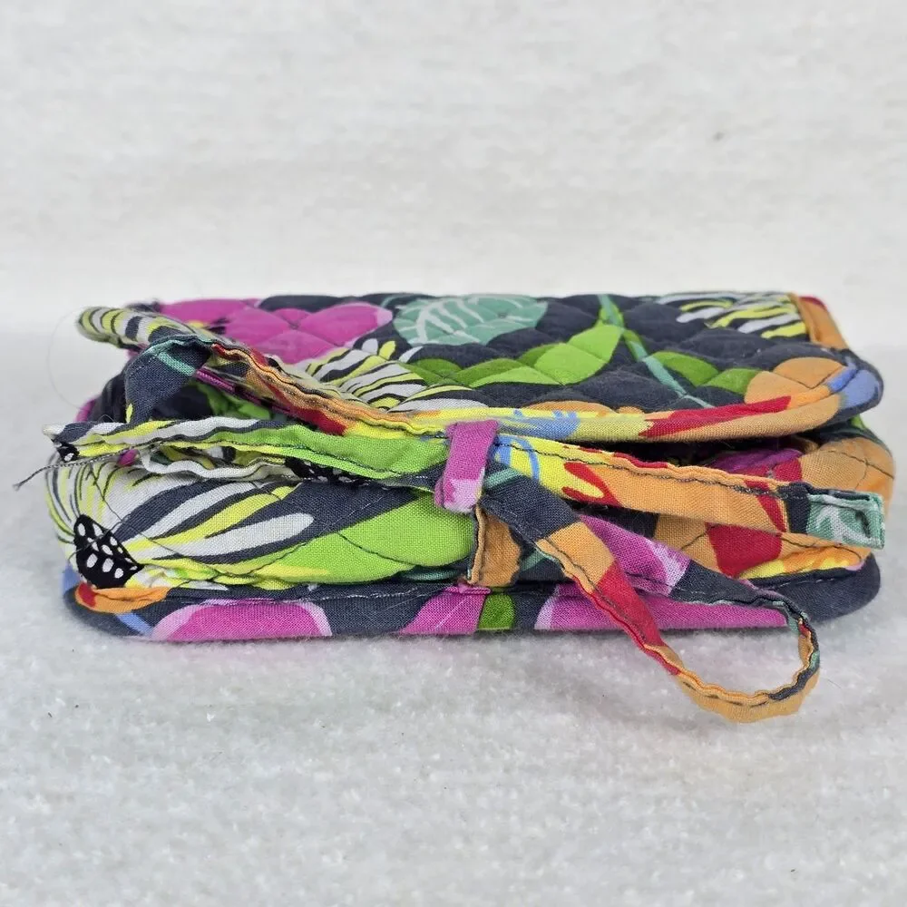 Vera Bradley Makeup Folio Organizer/Travel Case Jazzy Bloom Bifold